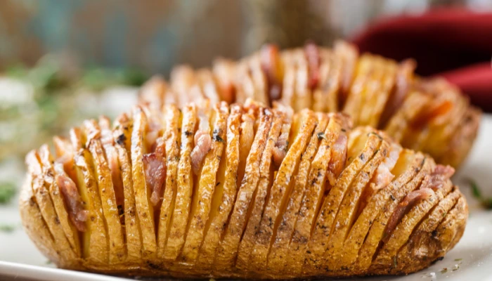 Batatas hasselback