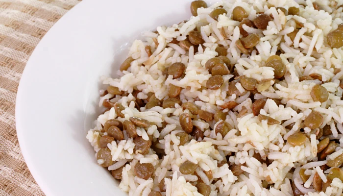 Arroz com lentilha