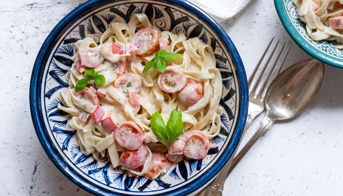 Molho cremoso para macarrão