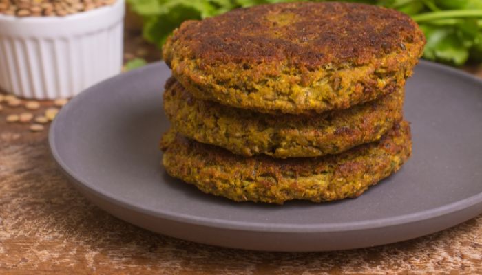 hamburguer de lentilha receita